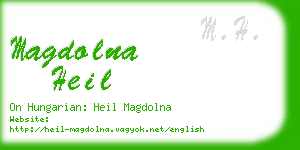 magdolna heil business card